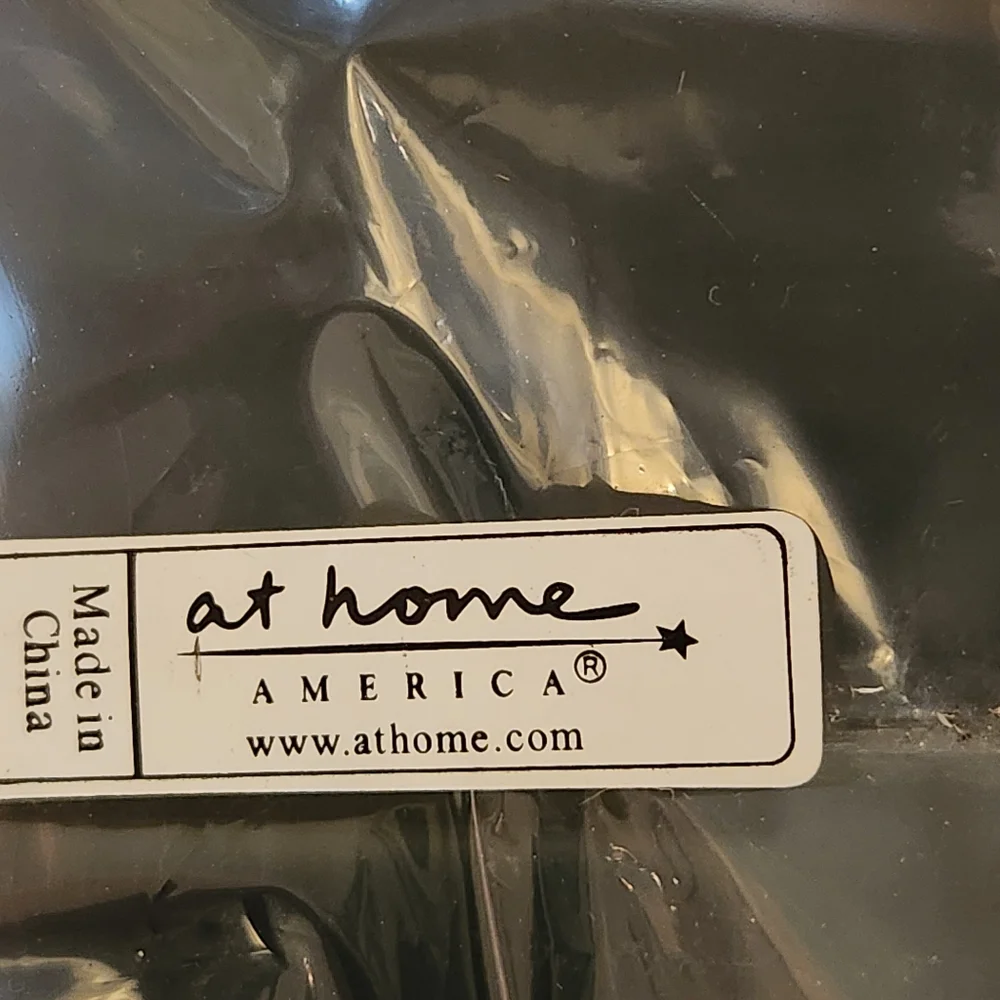 At Home America Divine Reflection Lantern Tea Light Candle Holder Black NIB